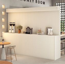 Foldable paper dividers, wall screens and privacy screens with shelves, portable divider for room separation, home, office, business, trade show, part
