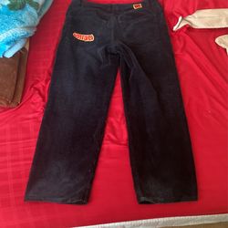 Black empire pants, size 28