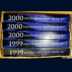 5 United States Mint Proof Set