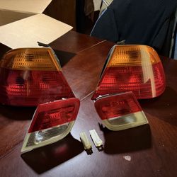 BMW E46 3 Series Coupe Amber Tail Lights