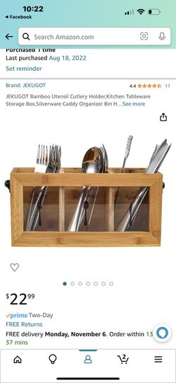Utensil wooden Cutlery Holder