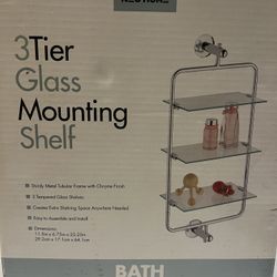 3 Tier Mounting Glass Shelf 