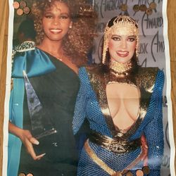 1980s Whitney Houston & Apollonia Poster