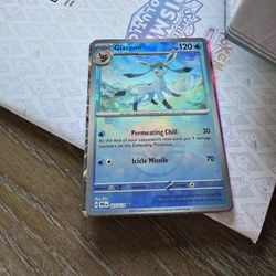 Pokemon Prismatic Glaceon Poke Ball  Holo