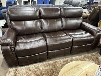 REAL LEATHER POWER RECLINING SOFA & LOVESEAT LIVING ROOM SET ON SALE OFFER ENDS 11/30/25!!!***