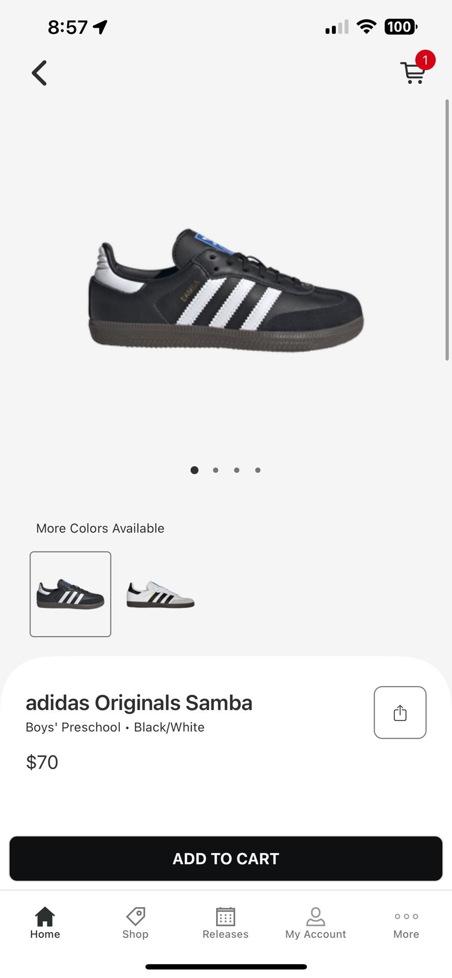 Samba Adidas Never Worn Brand New
