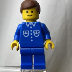 Lego Minifigure Male With Blue Button Shirt but022 Garage 1979 (Rare Collectors Item!)