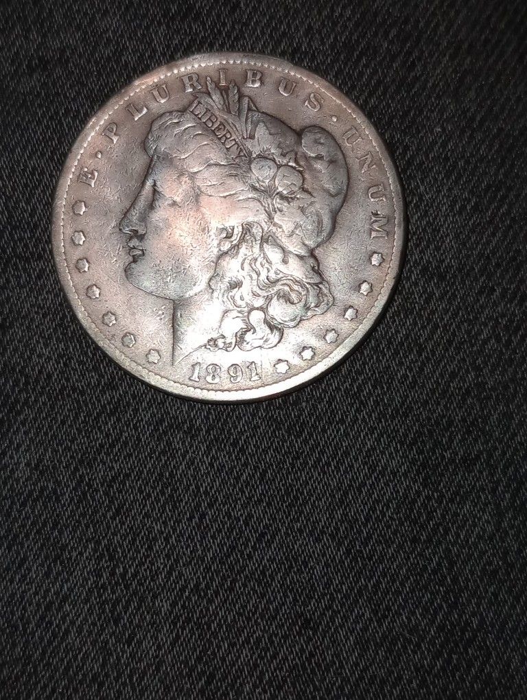 1891 S Morgan Silver Dollar Coin