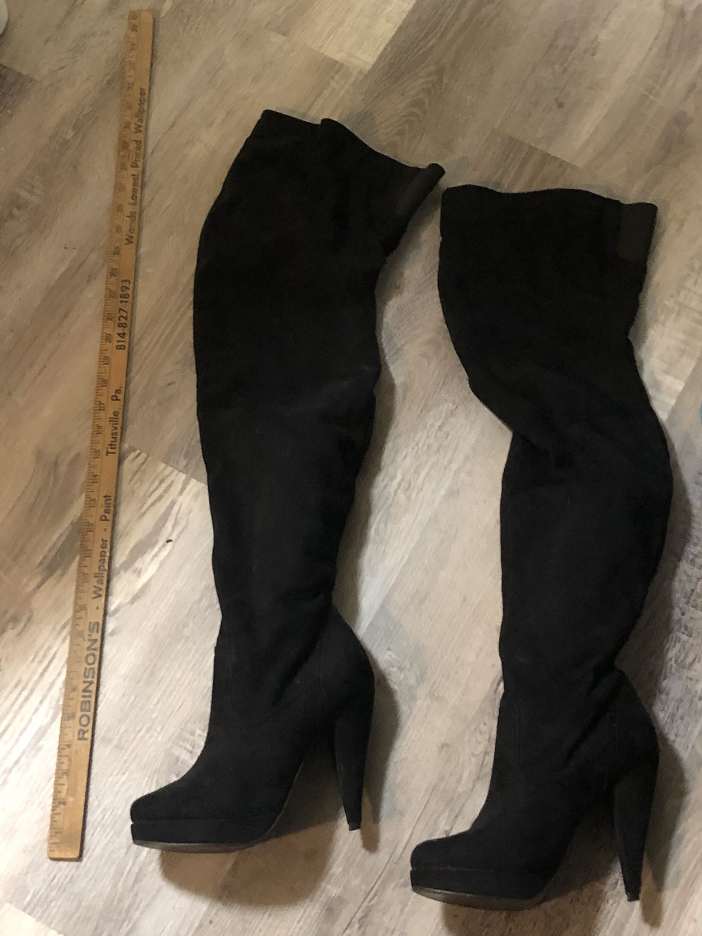 Thigh High Suede Boots