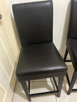 Almost new letter chairs, $15