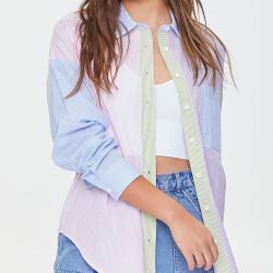 Colorblock Striped Shirt🌈