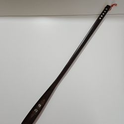 Shoe Horn, Long Handle Wooden Shoe Slider Stick