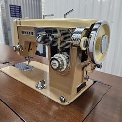 Vintage Antique Sewing Machine With table
