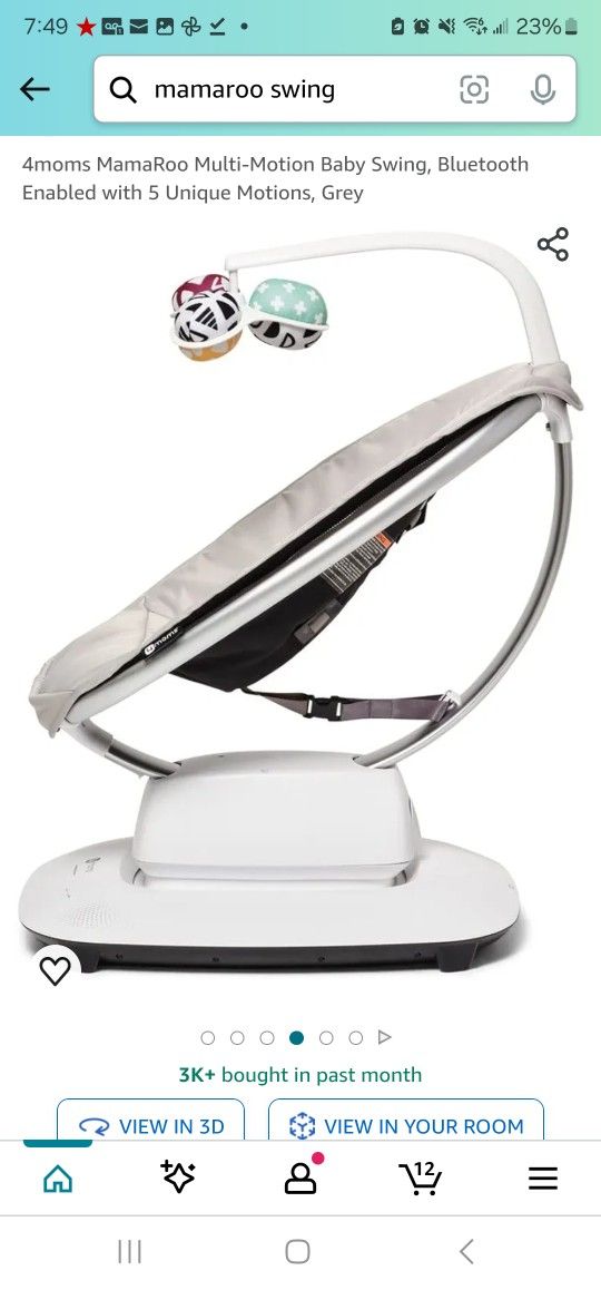 4 Moms Mamaroo Baby Swing