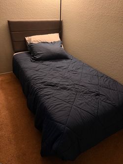 Twin mattress and frame