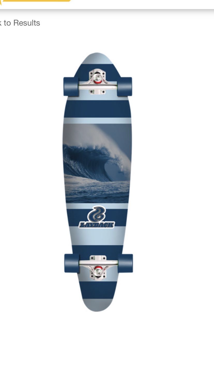 Layback Longboards Stormchaser Longboard Complete Skateboard - 9.75" x 38" On Sale RKP Trucks Kick Tail Campus Cruiser