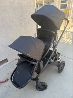UPPAbaby Vista V2 Double Stroller Bundle w/ RumbleSeat + Bassinet + PiggyBack