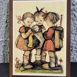 Vintage Hummel Print Featuring Three Children