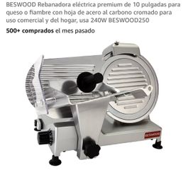 BESWOOD 10-Inch Electric Meat and Cheese Slicer