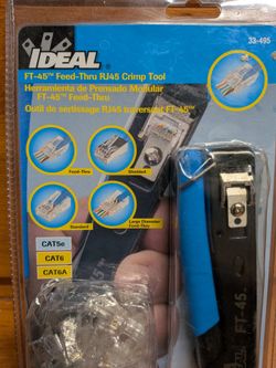 RJ45 Crimp Tool w/CAT6 Connector Kit