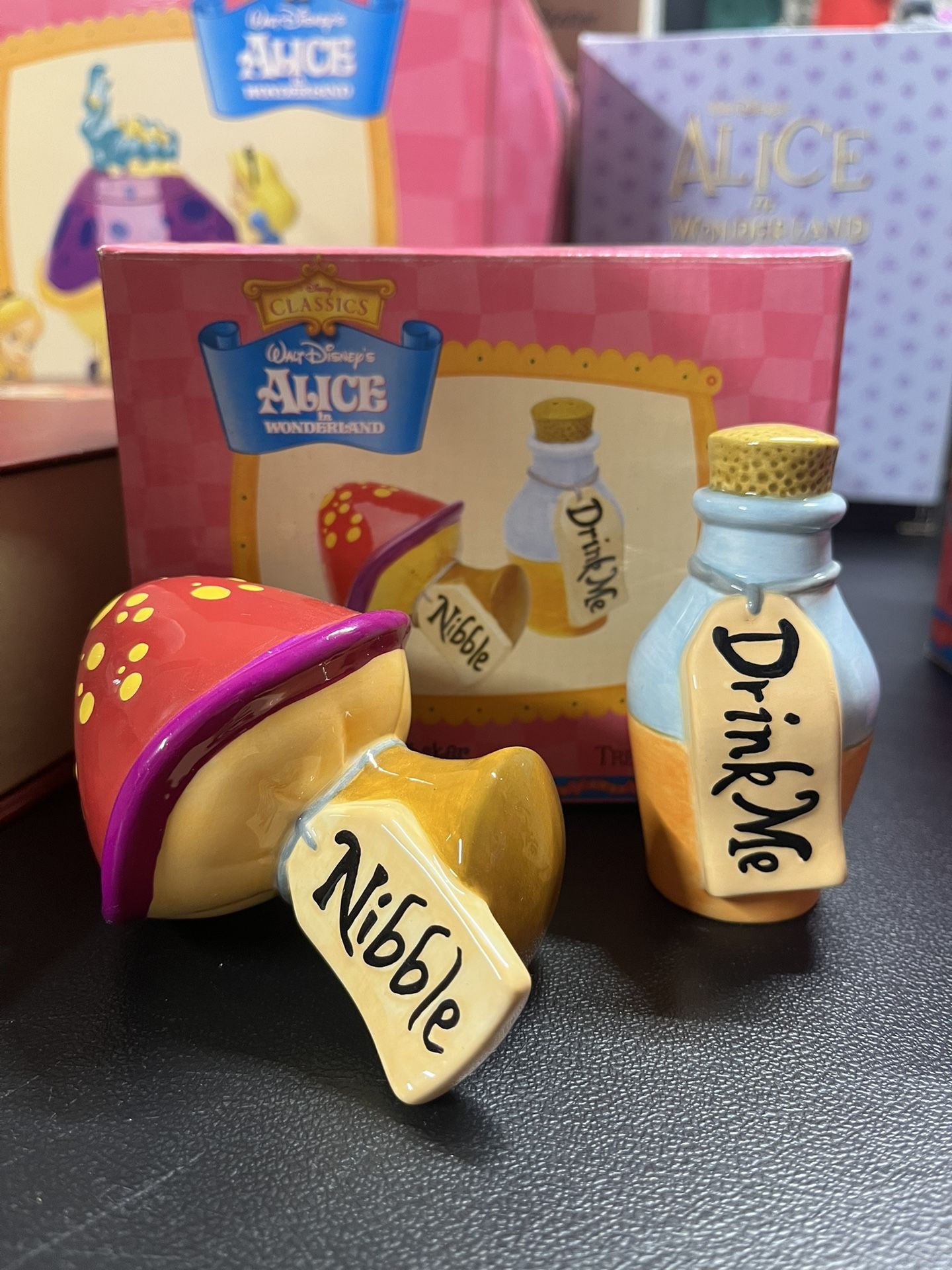 Alice In Wonderland Salt And Pepper Shakes