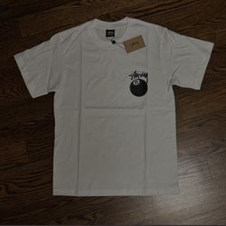 Stussy 8 ball white t-shirt