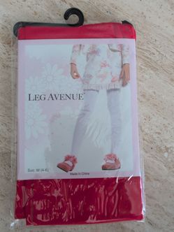 Leg Avenue Girls Tights Size M (4-6) #4646, New