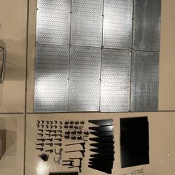 Wall Control Metal Pegboard And Accessories 