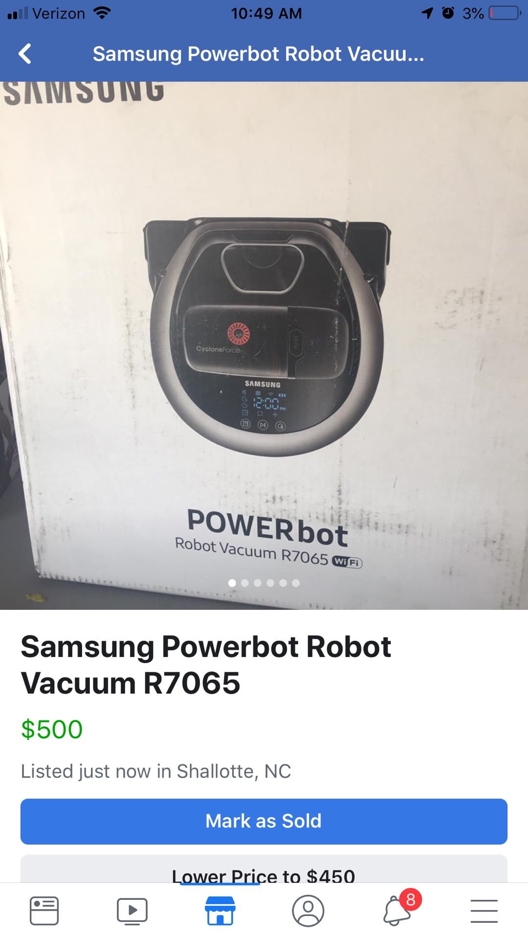 Samsung Powerbot Robot Vacuum iRobot Roomba