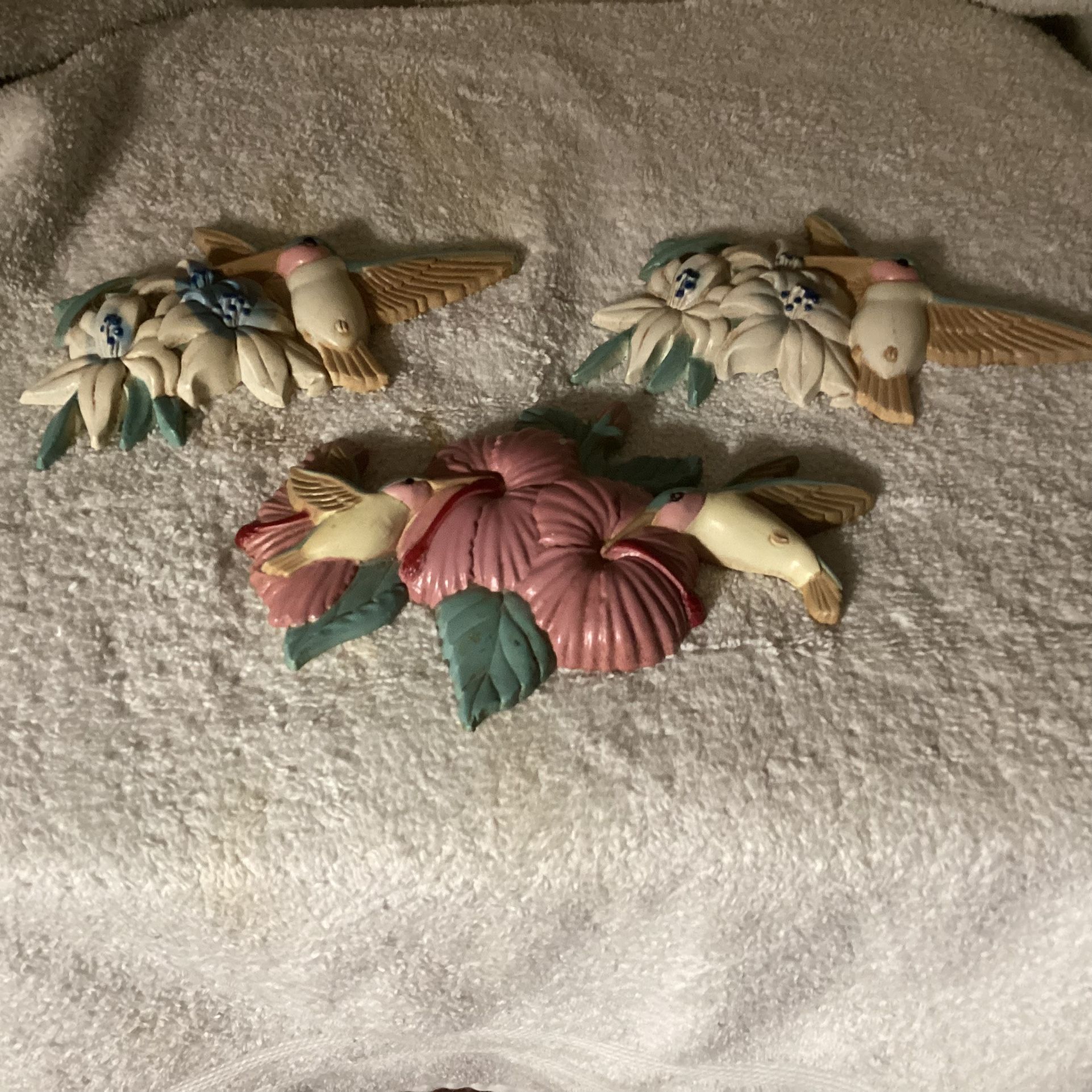 Vintage Home Interior 3 Hummingbird Wall Decor