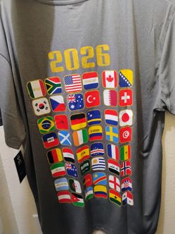 Brand new 2026 world cup tee shirt xxl with tags