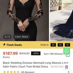 Black Wedding Dress 
