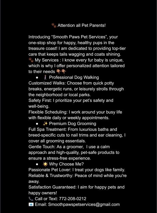 Smooth Paw Pet Services 