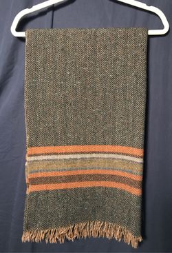 Wool scarf hand woven in Ireland 54”X46”