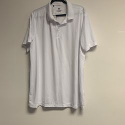 adidas Men’s Golf Performance Primegreen Polo Shirt. Sz XXL. White. Sh
