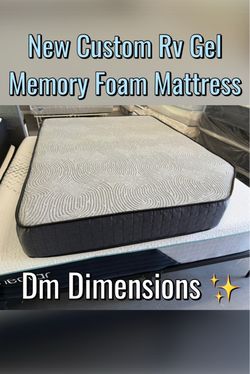 New Custom RV Gel Memory Foam Mattress