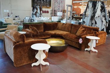 3-Piece Corner Sectional — Bauhaus (Rust)