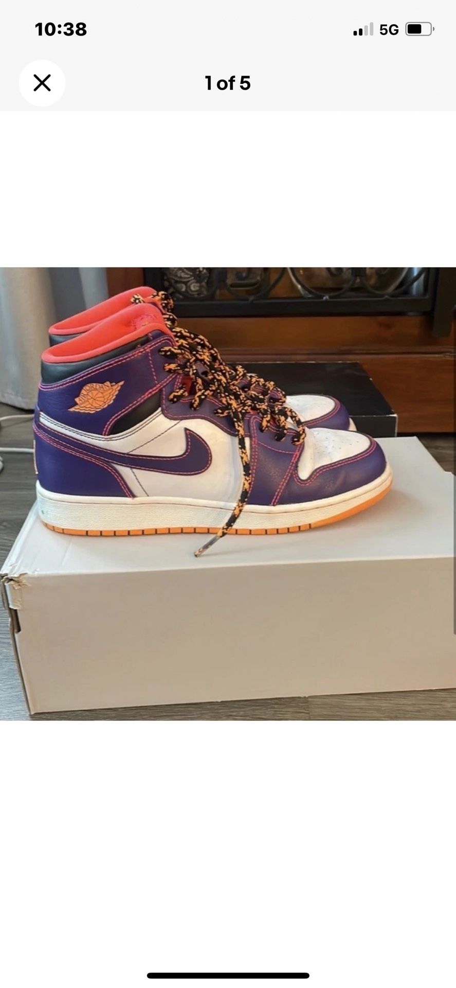 Air Jordan 1 Tasmanian Devil High Retro, size 6Y
