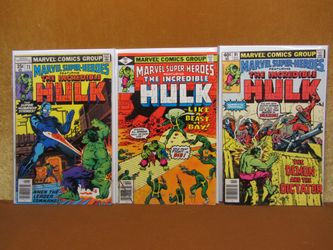 Marvel Super-Heroes Featuring The Incredible Hulk #71 84 85 Lot of 3 Comic Books