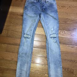 28-ksubi Lightwash Vanwinkle Skinny Jeans
