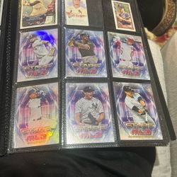 Old and new baseball card