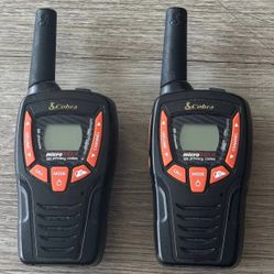 Cobra MicroTalk Walkie Talkies 22 Channel 121 Codes Set of 2 Tested Working