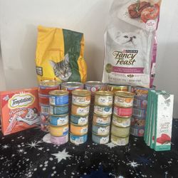 Cat Food, Wet & Dry Mix