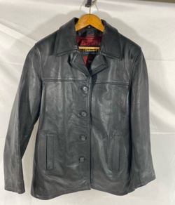 black leather jacket Oakwood classic black leather jacket