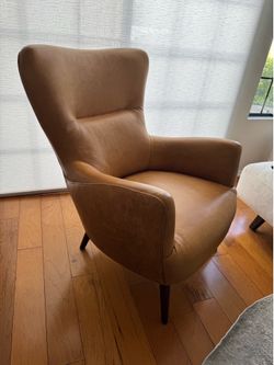 Poly and Bark Aida leather lounge chair