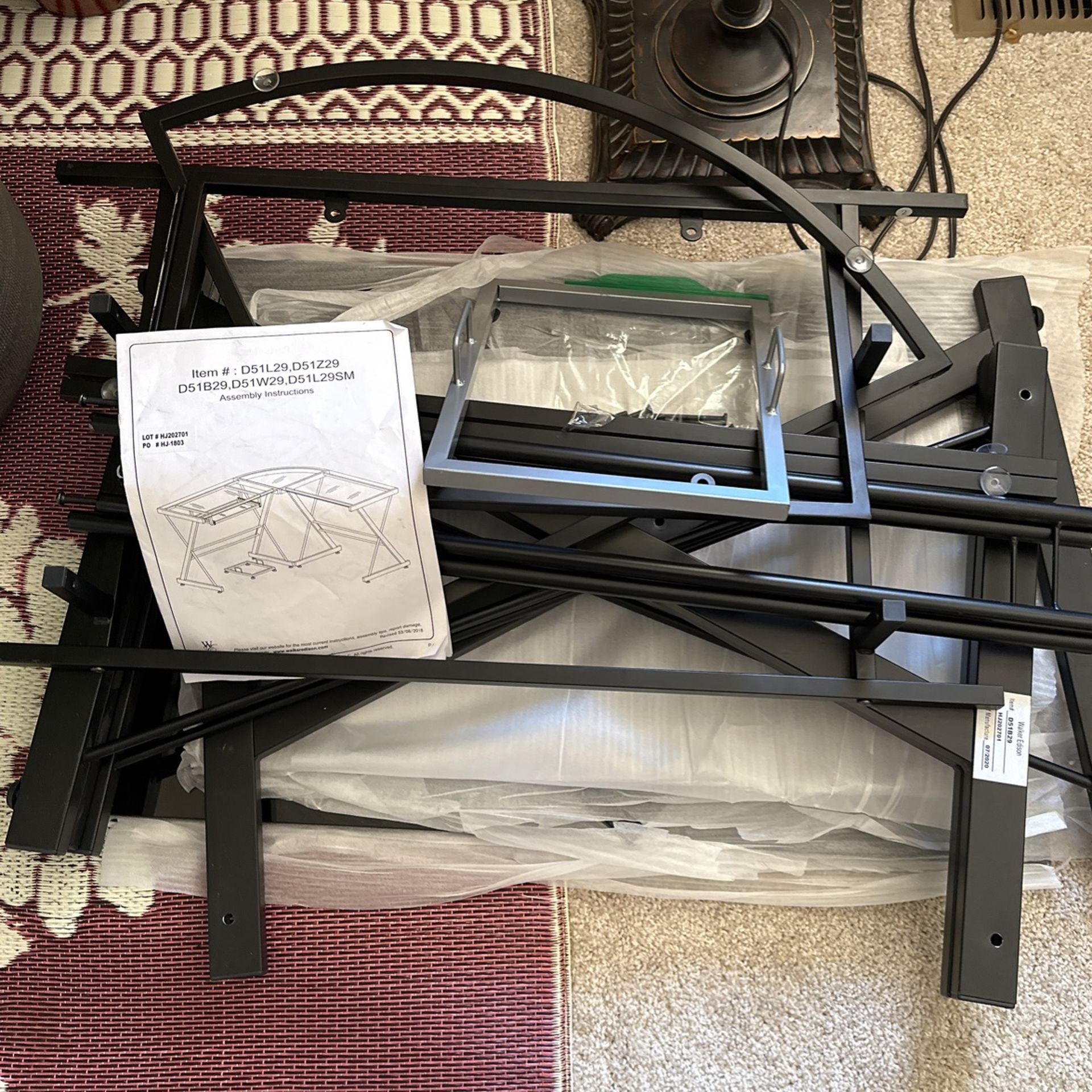 Black Glass Top Corner L Desk for Sale in Vancouver WA OfferUp