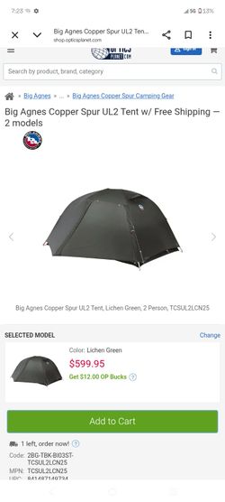 Big Agnes Copper Spur UL2 Tent NEW