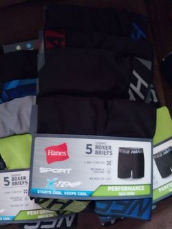 Hanes Sport X-Temp Boxer Briefs 5-Pack