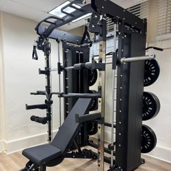 Smith Machine , Squat Rack , Bench Press , Leg Press , Pulley System Machine For Your Weights 