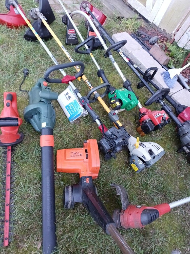 Edgers, Blowers, Weed Wackers $15